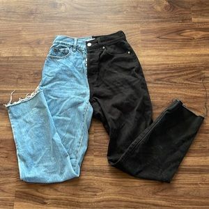 Pacsun size 23 bi-colored jeans
